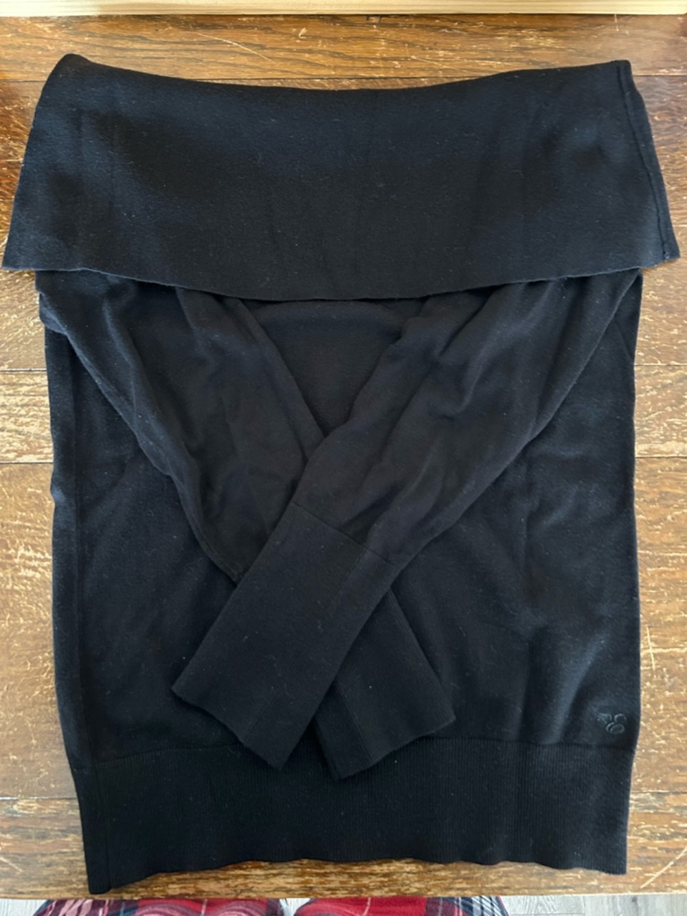 Esprit Black Off-the-Shoulder Knit Sweater